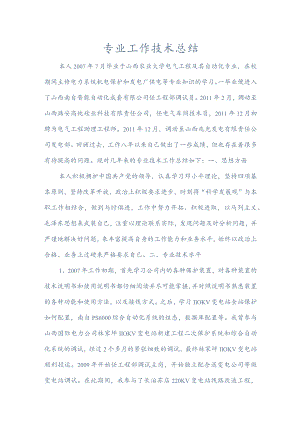 王宏评工程师专业技术工作总结.docx