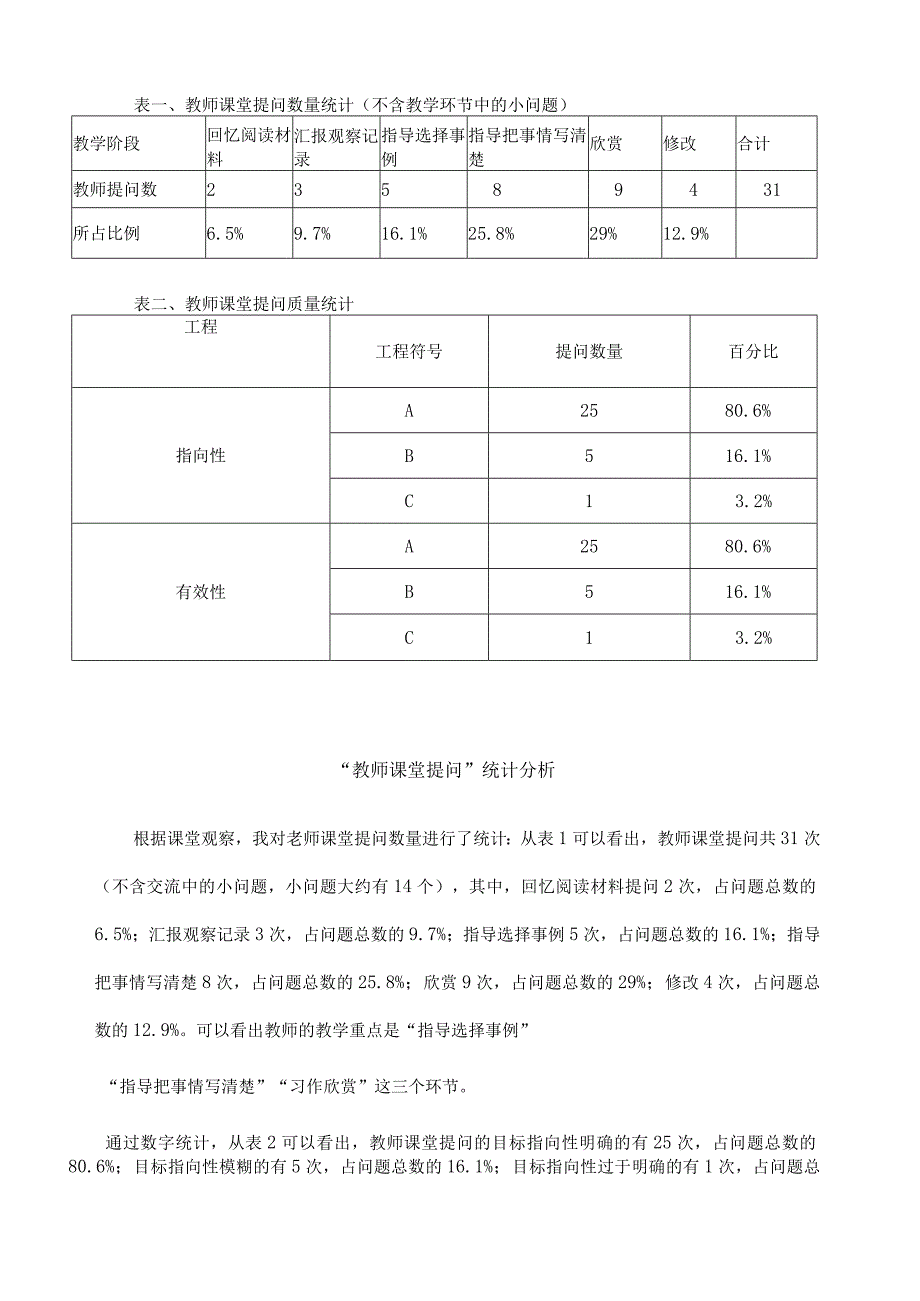 教师课堂提问观察量表记录及统计分析.docx_第3页