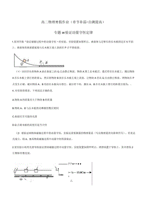 专题18 验证动量守恒定律（原卷版）.docx