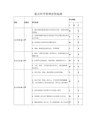 重点环节管理评价标准.docx