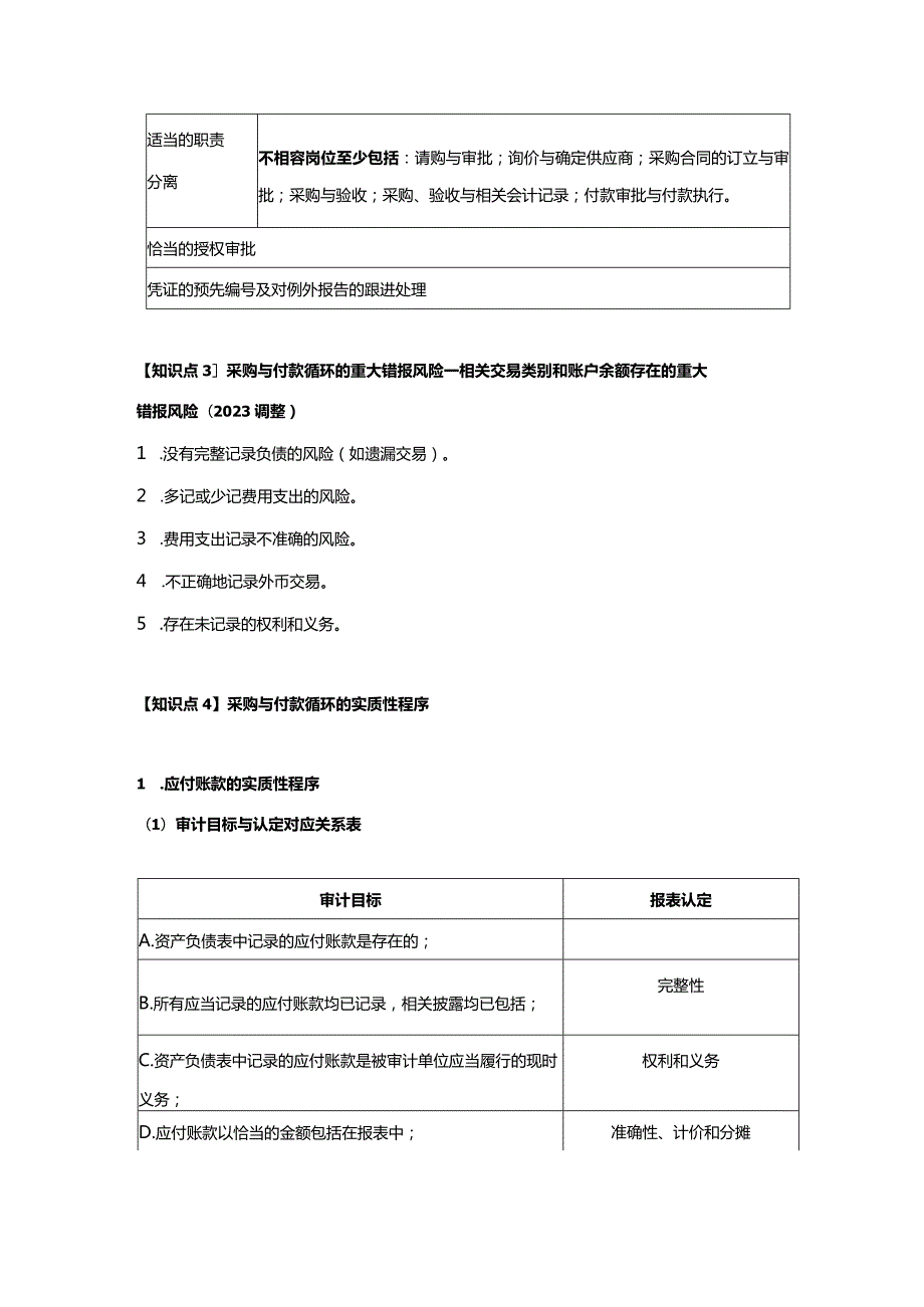 【CPA-审计】第10章 采购与付款循环的审计知识点总结.docx_第2页