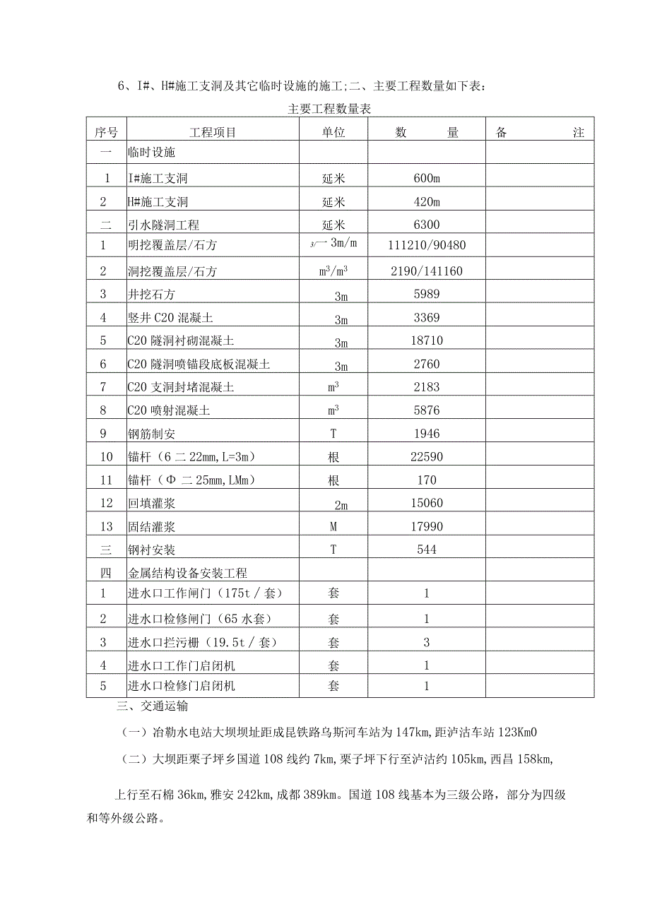 X水电站引水隧洞工程投标书.docx_第2页