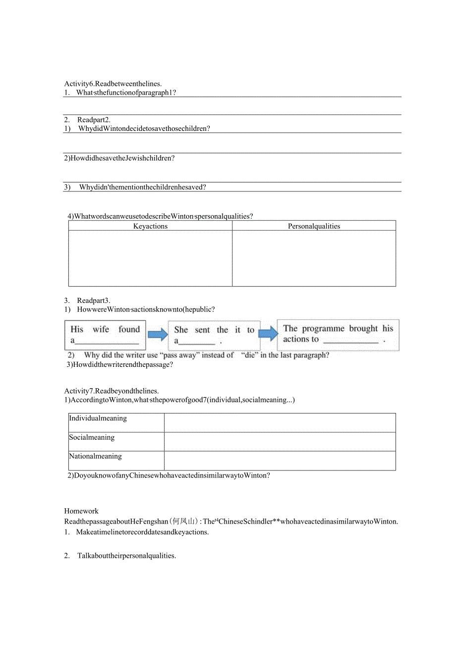 2023-2024学年外研版（2019）必修 第三册Unit 2 Making a difference Developing Ideas 学案.docx_第2页