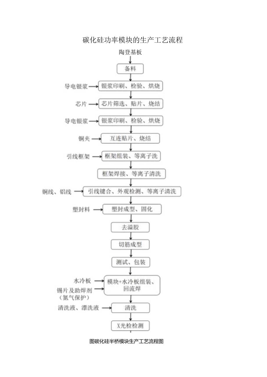 碳化硅功率模块的生产工艺流程.docx_第1页