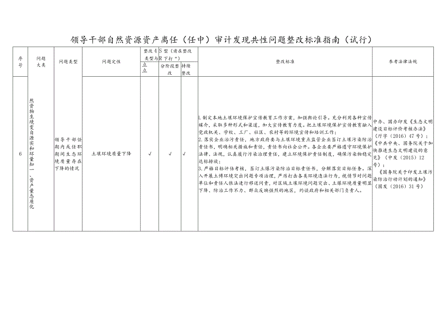 领导干部自然资源资产离任（任中）审计发现共性问题整改标准指南.docx_第3页