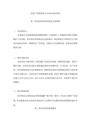 房地产营销策划公司项目网站管理.docx