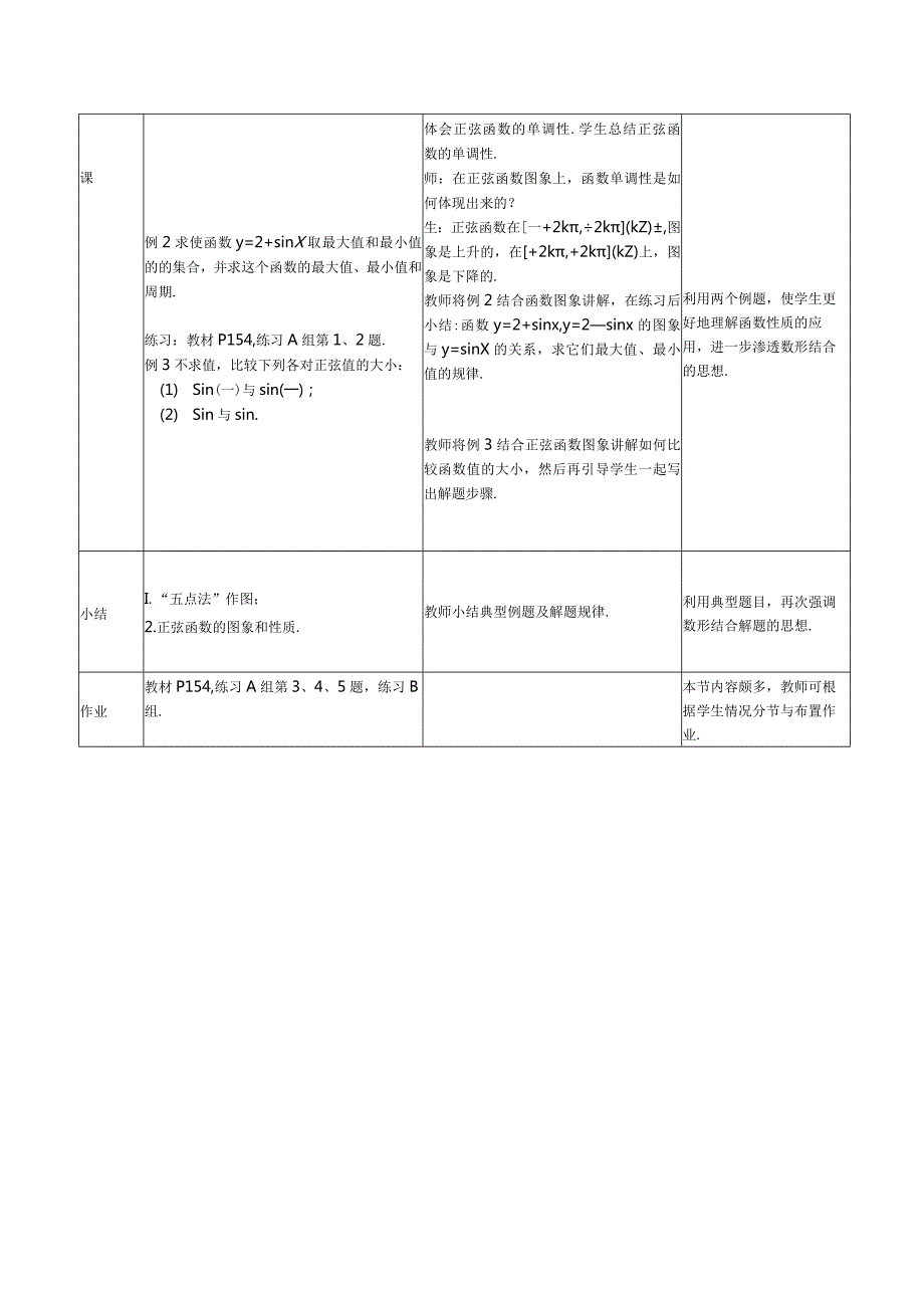 正弦函数的图象和性质公开课教案教学设计课件资料.docx_第3页