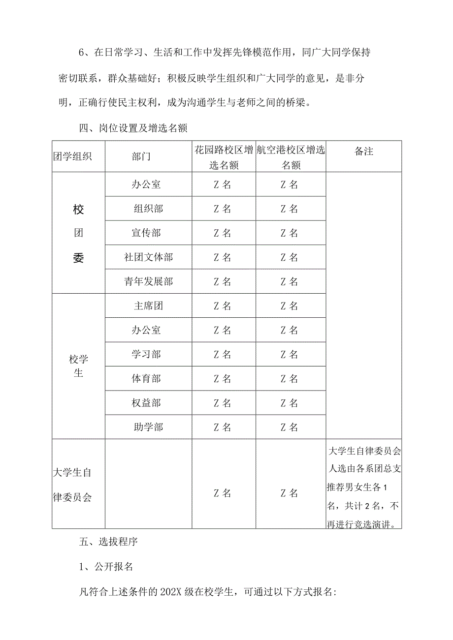 XX水利水电职业学院关于校团委学生干部增选工作的通知（2024年）.docx_第2页