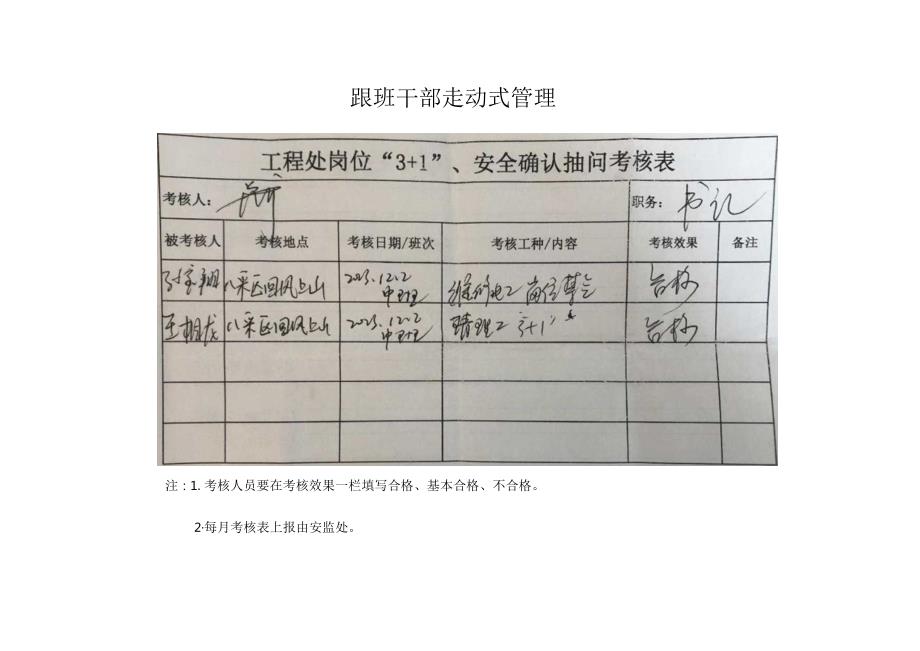 临涣矿建工区跟班干部走动式管理.docx_第1页