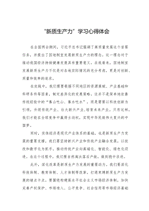 关于“新质生产力”学习研讨的心得体会九篇.docx