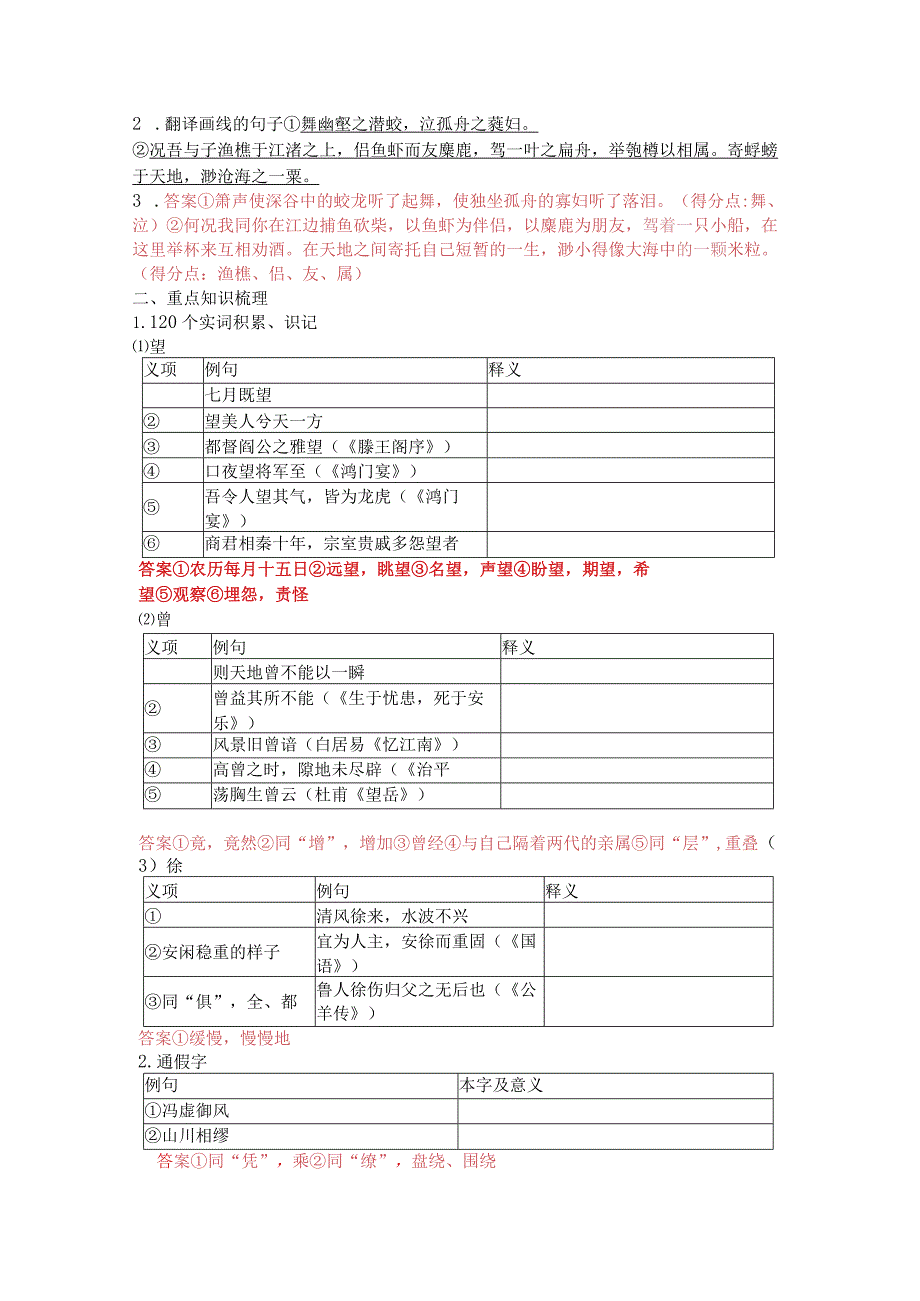 赤壁赋挖空训练及重点知识梳理.docx_第2页