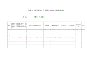 加强和改进民族工作专题组织生活会查摆问题清单.docx