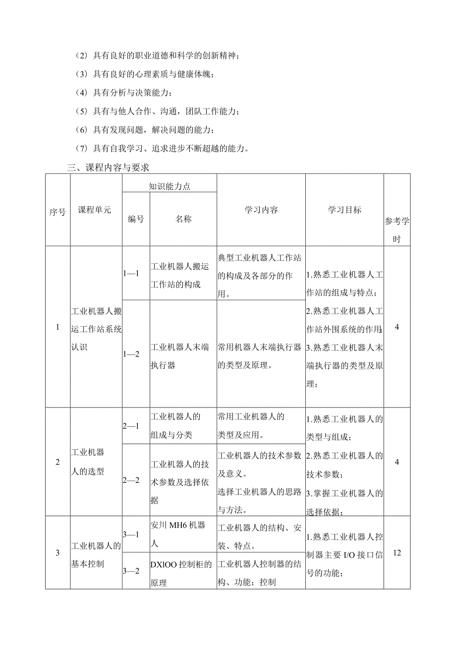 《工业机器人工作站系统集成》课程标准.docx_第2页