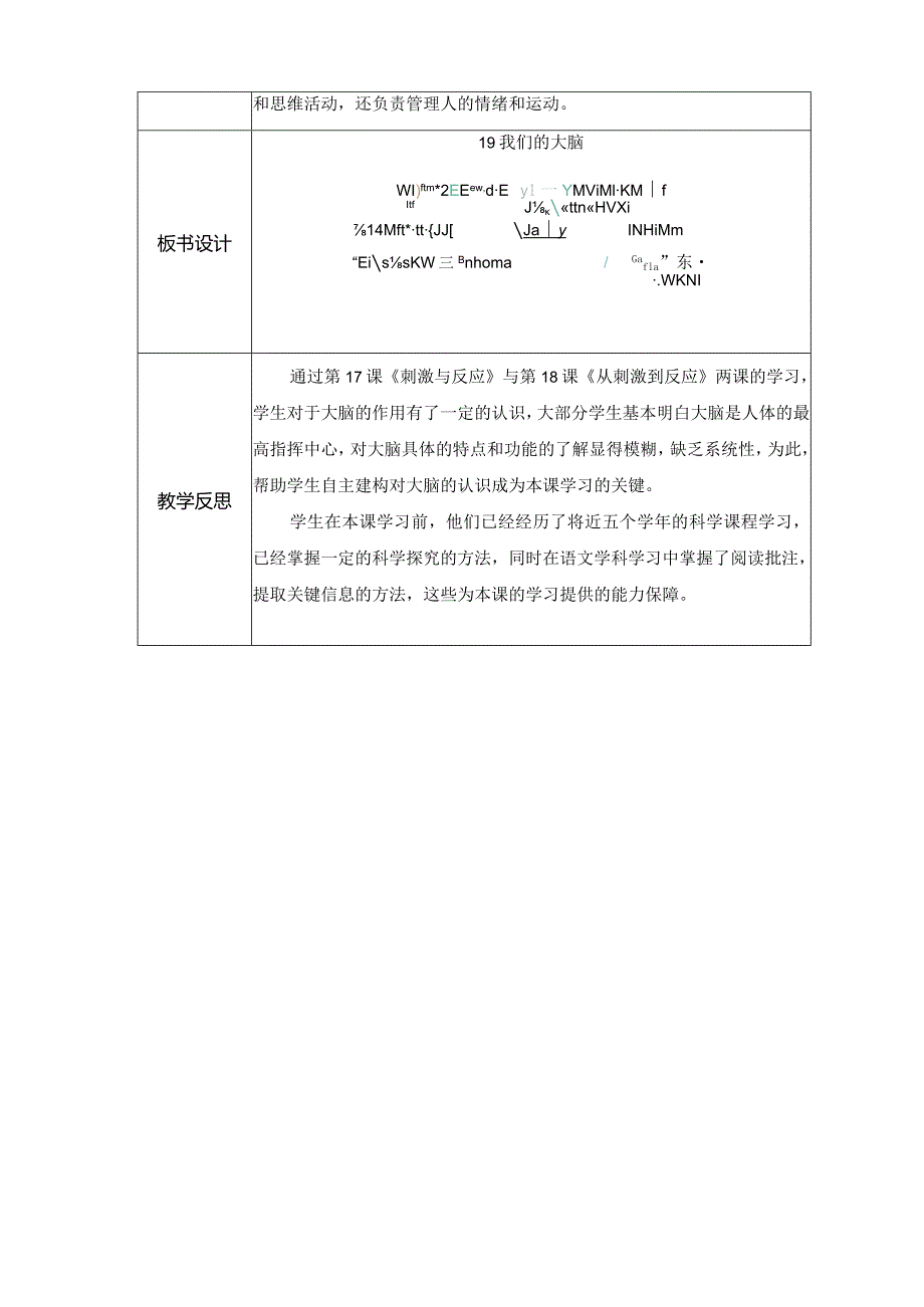 19 我们的大脑（教案）苏教版科学五年级上册.docx_第3页