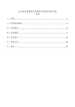 企业财务管理信息化建设项目组织结构方案.docx