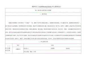 人教PEP四上大单元教学设计Unit 6 Meet my family!Part A Let’s learn.docx