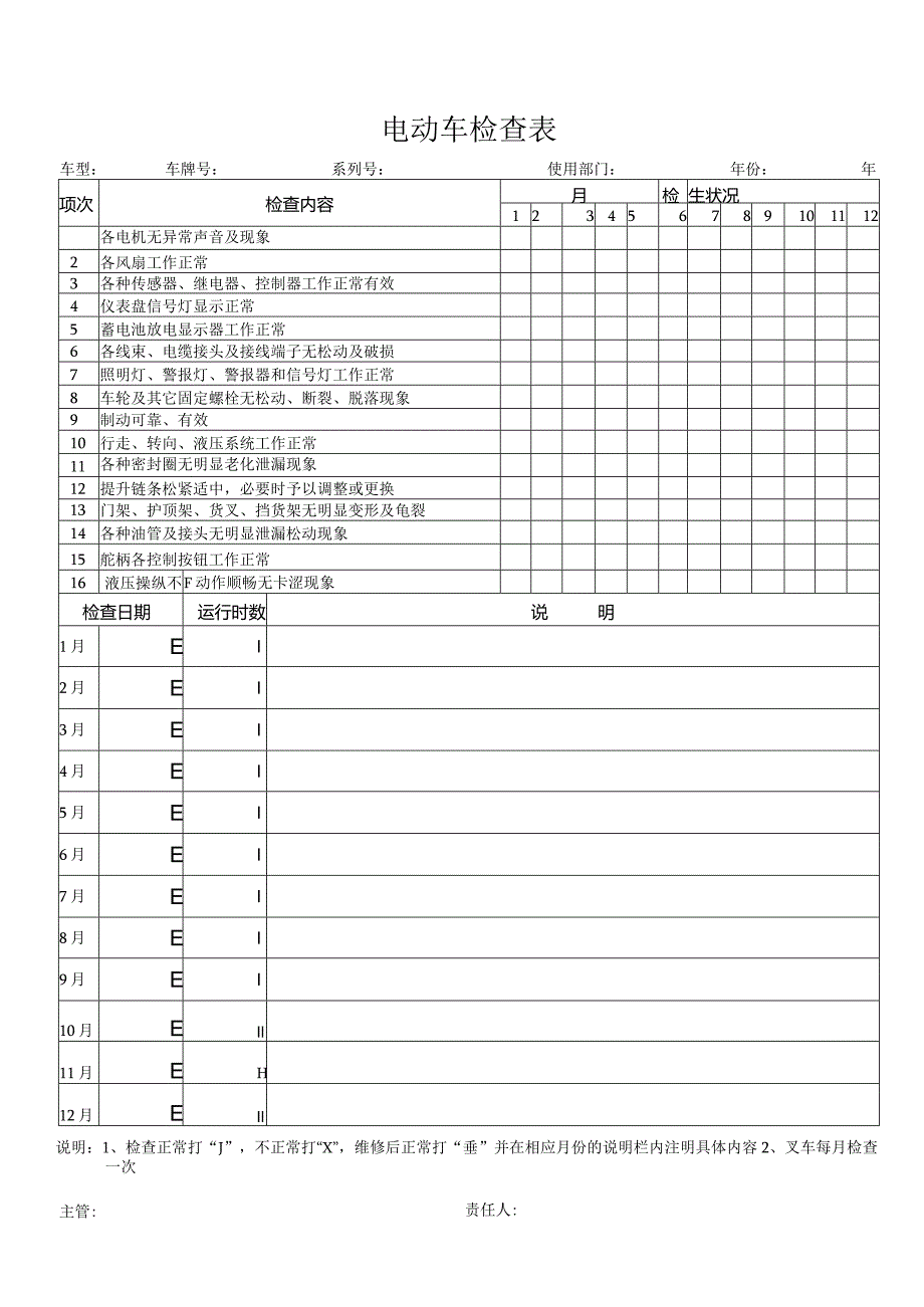 电动车检查表.docx_第1页