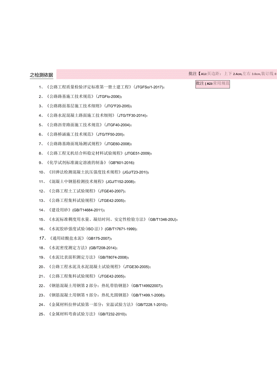 常用规范及检测方法.docx_第1页