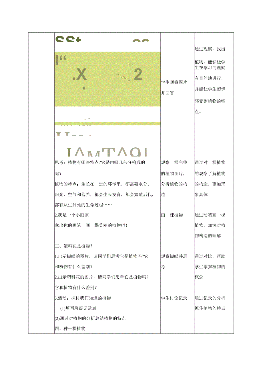 教科版小学科学一年级上册教学设计全套（表格）.docx_第2页