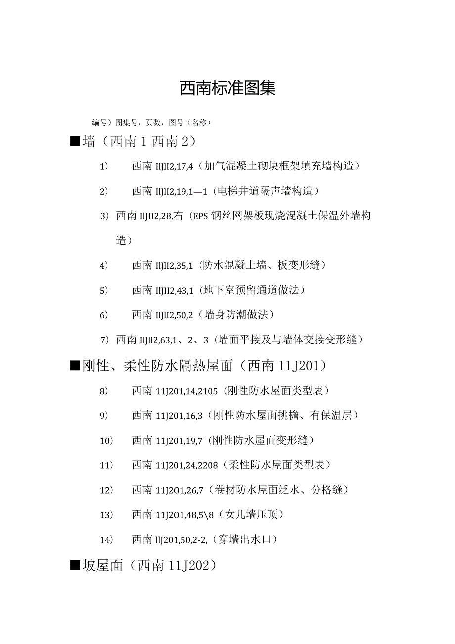 西南标准图集.docx_第1页