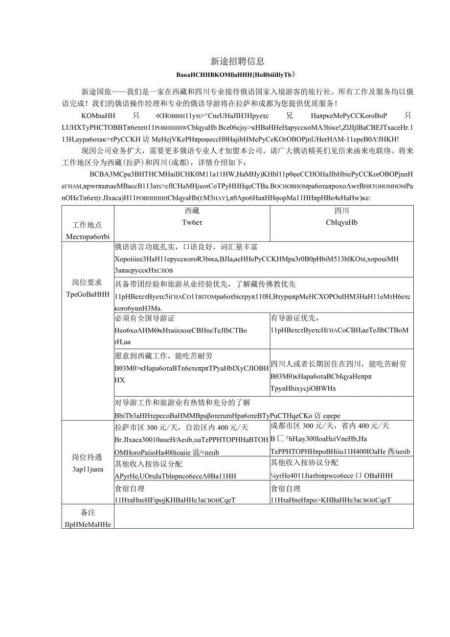 四川新途国旅俄语导游招聘信息.docx_第1页