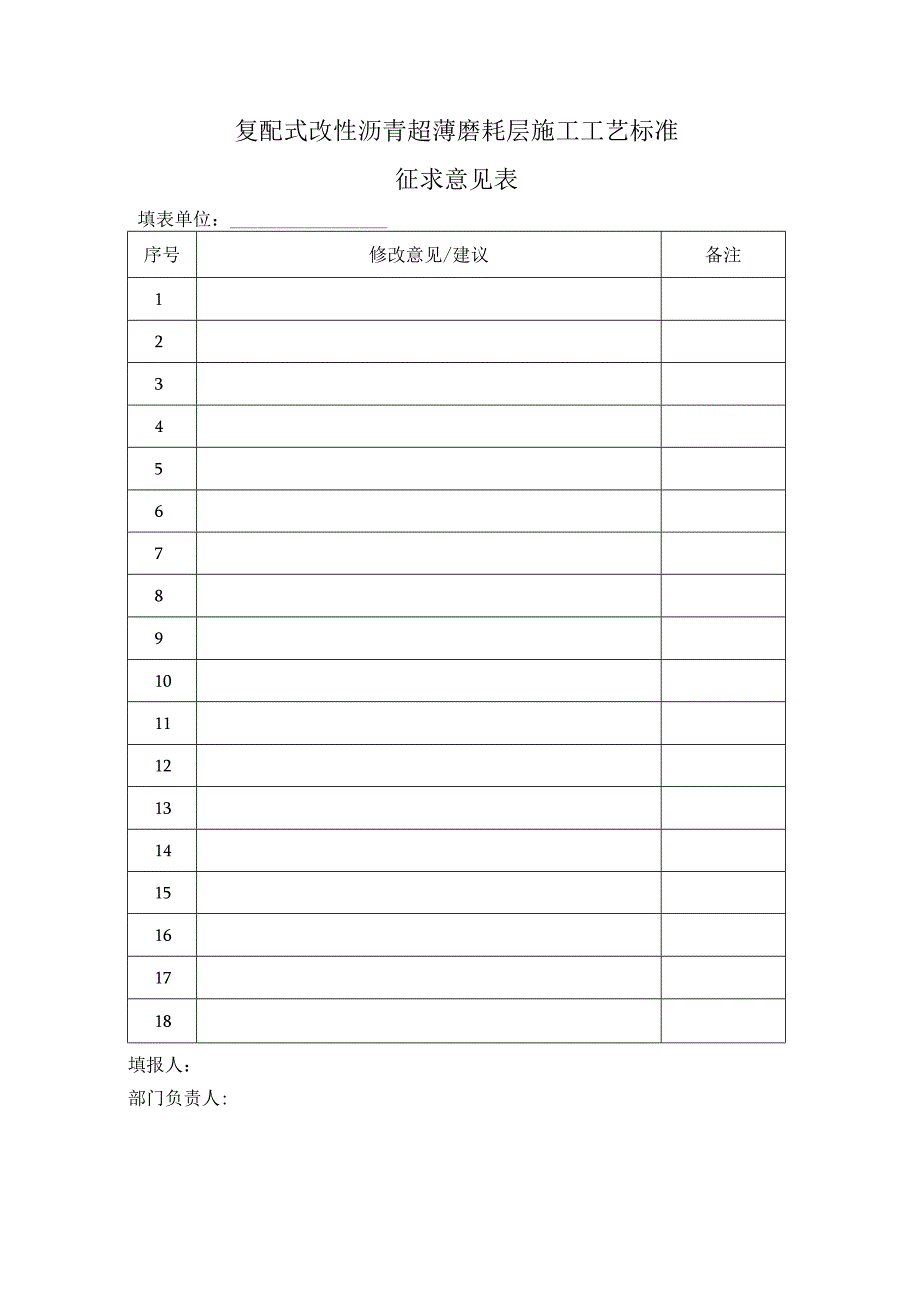 第二批四川路桥企业技术标准征求意见表.docx_第1页