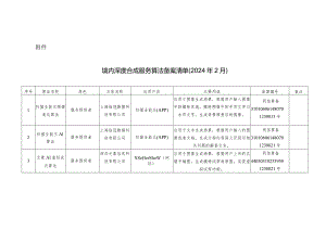 境内深度合成服务算法备案清单（2024年2月）.docx