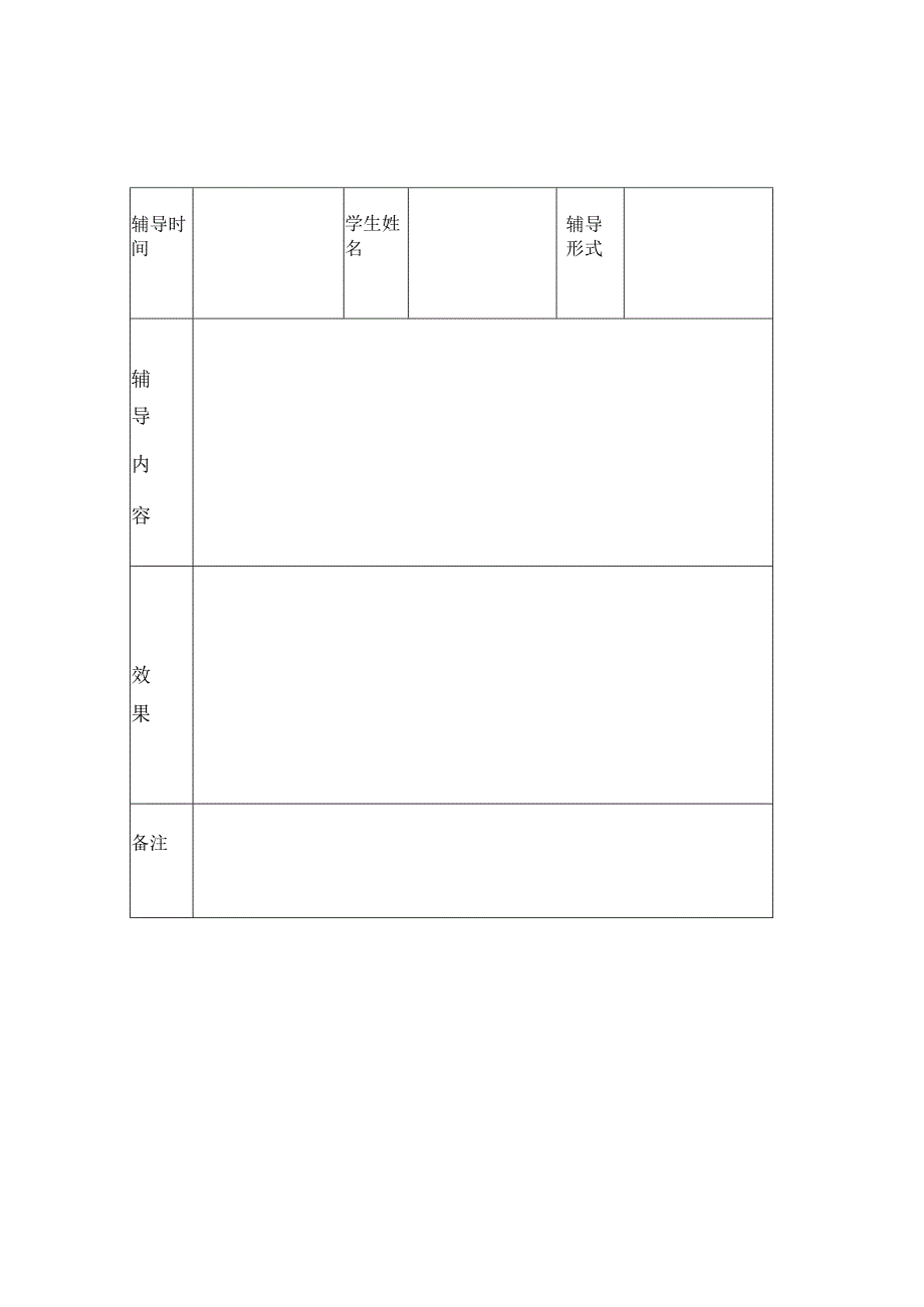 中小学学困生帮扶记录表+培优辅差记录表（范表）.docx_第2页