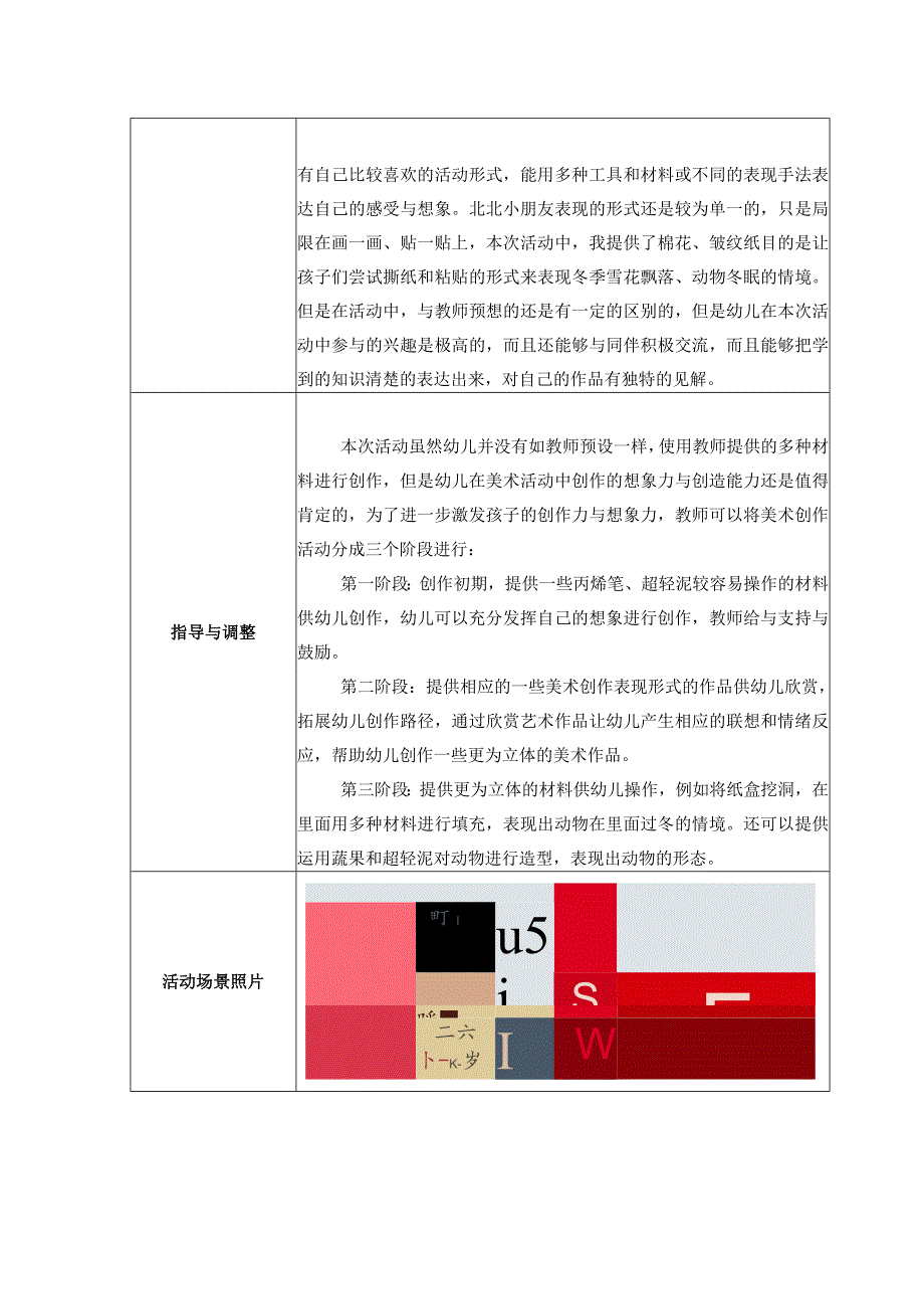 幼儿园：区域游戏观察记录表（美工区）.docx_第2页