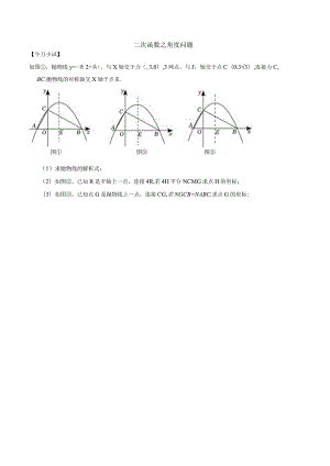 二次函数之角度问题学生.docx