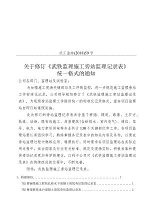 59号旁站监理记录表统一格式.docx