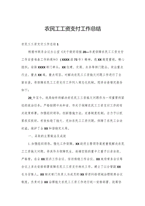 农民工工资支付工作总结.docx