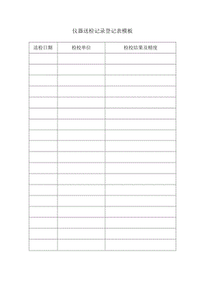 仪器送检记录登记表模板.docx