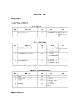 锅炉检修定期工作要求.docx