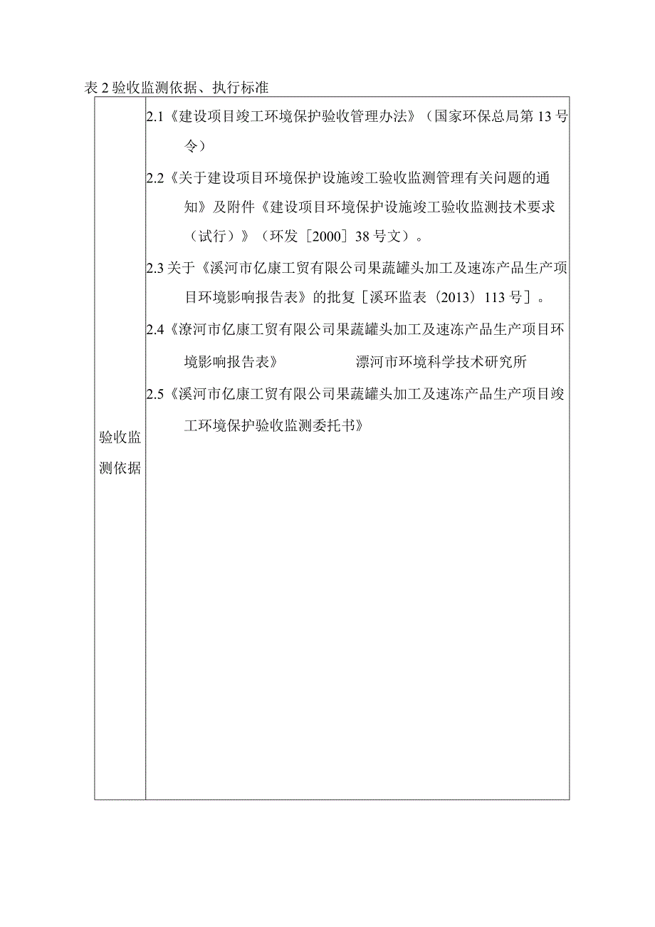 环保验收公示-漯河亿康工贸股份有限公司果蔬罐头加工及速冻产品生产项目.docx_第2页