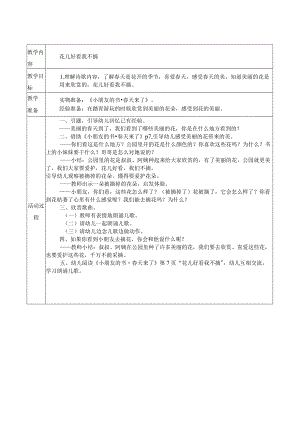 幼儿园：小班 社会活动 花儿好看我不摘.docx