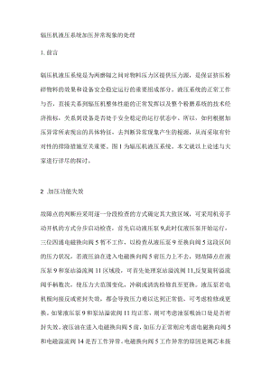 辊压机液压系统加压异常现象的处理.docx