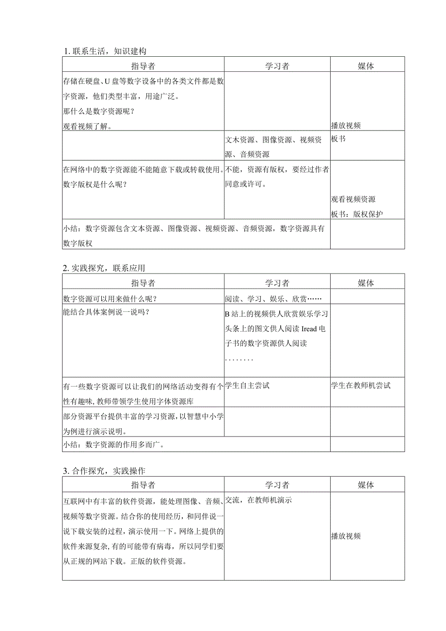 第1课多样的数字资源（教案）三年级下册信息技术浙教版.docx_第3页