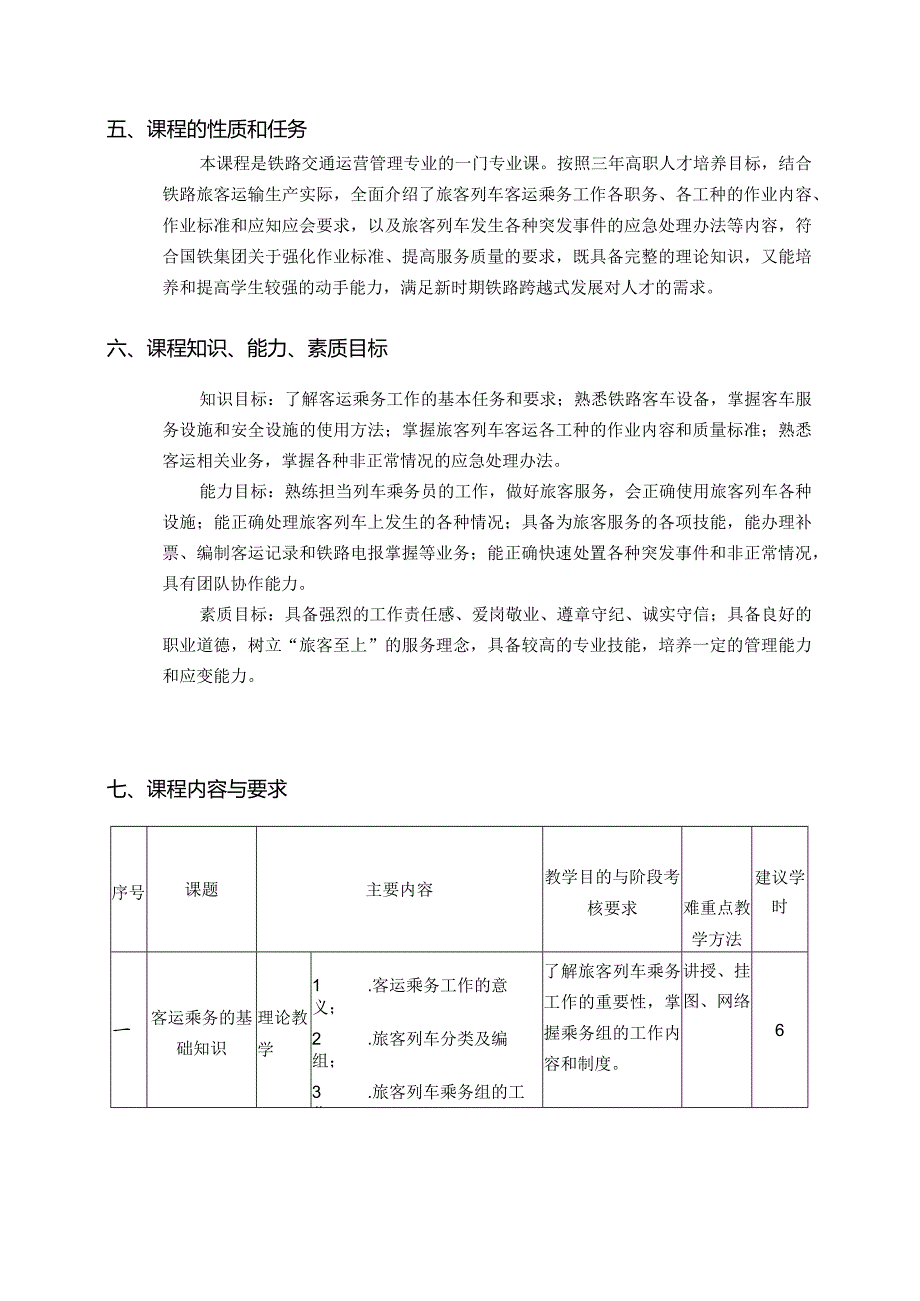 旅客列车客运乘务教学大纲.docx_第2页