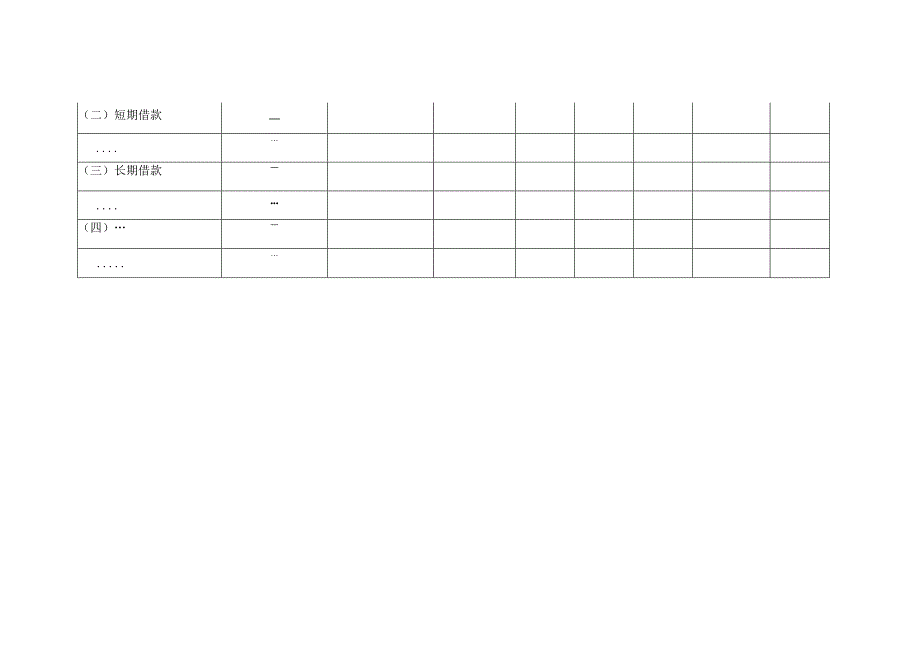 涉改单位债权债务清理情况表（式样）.docx_第2页