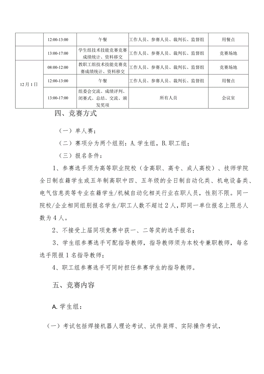 机械行业职业教育技能大赛：“机器人在线杯”工业机器人自动化焊接技术赛项规程.docx_第2页