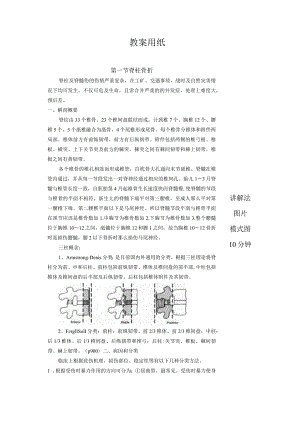 脊柱骨折和脊髓损伤教学案续页(讲稿).docx