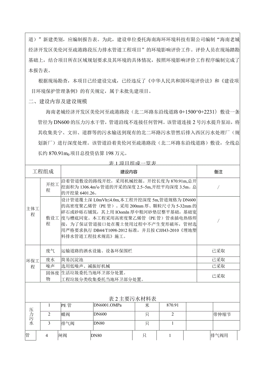 海南老城经济开发区美伦河至疏港路段压力排水管道工程项目环评报告.docx_第3页