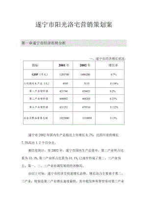 遂宁市阳光洺宅营销策划案.docx