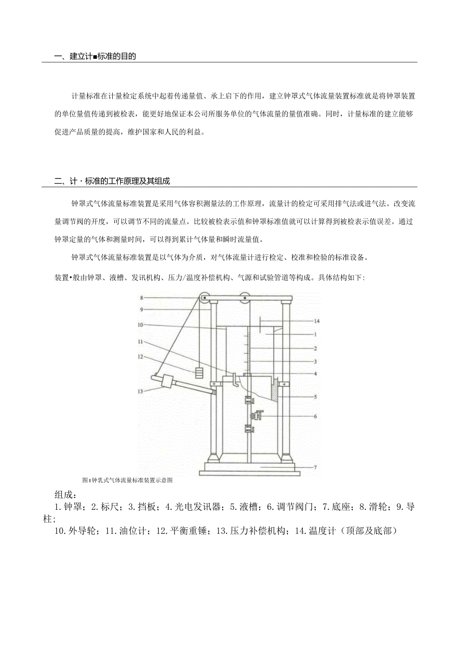 钟罩式气体流量标准装置计量标准技术报告.docx_第3页