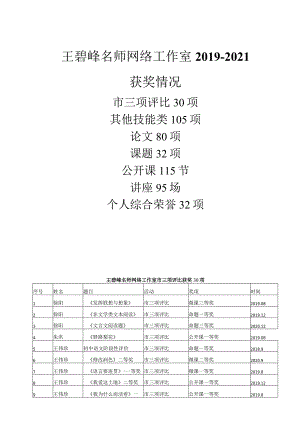 王碧峰名师网络公开课获奖情况登记_-_副本.docx