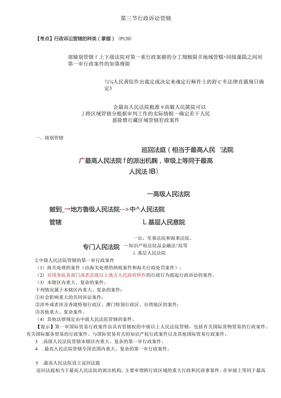 税务师考试-(法律)第23讲_行政诉讼管辖的种类、行政诉讼原告.docx_第1页