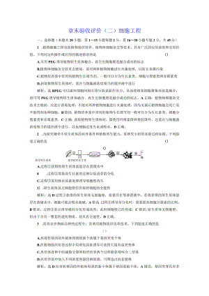 章末验收评价（二）细胞工程.docx