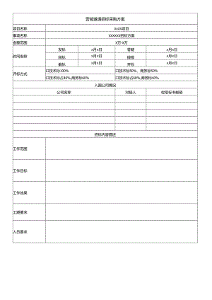 营销邀请招标采购方案-模板.docx