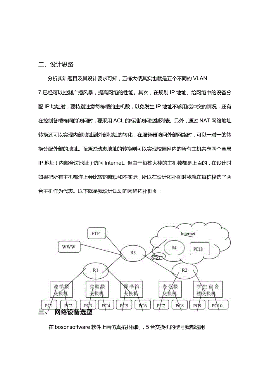 网络系统工程综合实训——某小型校园网规划与设计.docx_第3页